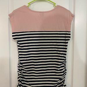 Mom's the Word, Pink, Navy, White, Sleeveless, Large